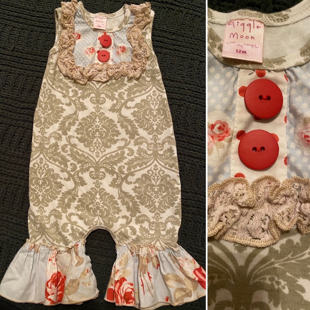 Giggle Moon Romper - 12 months - VGUC